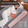 Long Large Hot Water Bottle for Bed Use, Extra-Long Version, Warm Compress, Water-Filled, Thickened, Explosion-Proof, Hand Warmer, Hot Water Bag