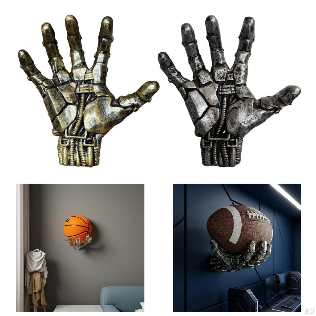 Basketball Holder – Wall-mounted, Versatile, And Ideal As A Gift for Fans.