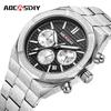 Alloy Quartz Wristwatch Dazzling Brightness New Watch Men Luminous Chronograph Business Waterproof Male Watches with Date