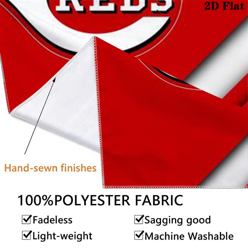 Cincinnati Reds Wall Tapestry Aesthetic Wall Hanging Printed Fabric Blanket Decorative Tapestries for Bedroom Living Room Home Decor