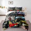 3 Piece Bedding Set with Duvet Cover and 2 Pillowcases - Linkin Park Live Tour Band Photo Collage Print - Color Music Decor for Fans