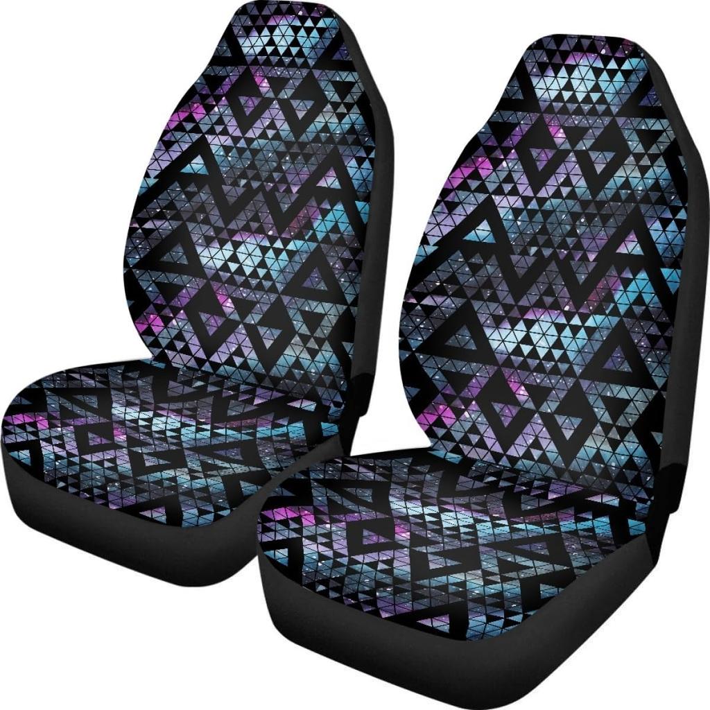 Pehede Car Seat Cover Moon Stars Planet Front for Cars, Easy To Tall Cover Set, Accessories Auto Trucks Van SUV,2 Packs