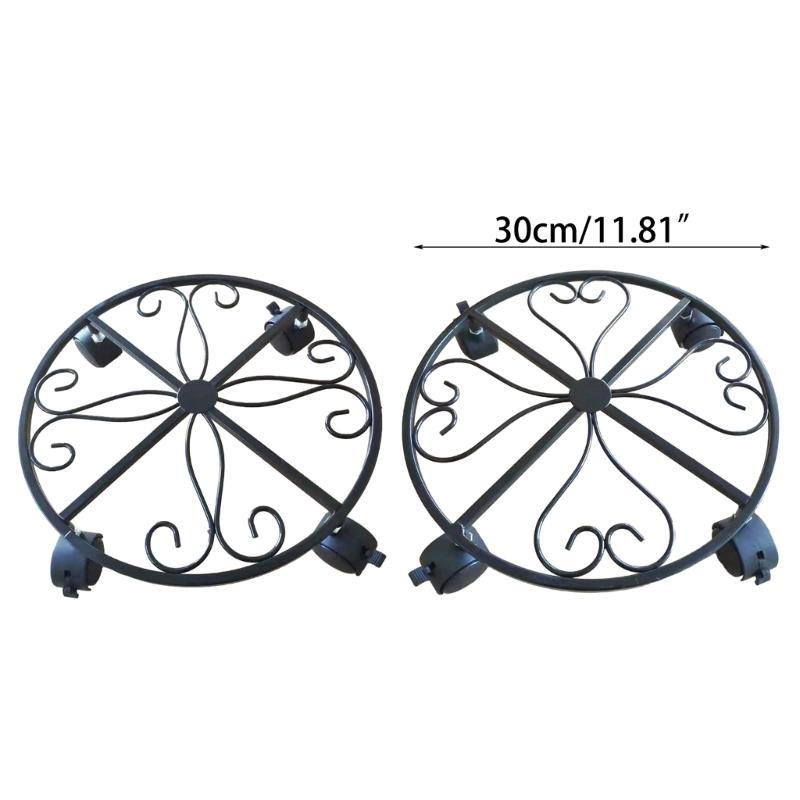Plant Stand with Wheels Heavy Duty Plant Stand with Universal Wheels Round Pots Trolley for Indoor Outdoor Plant