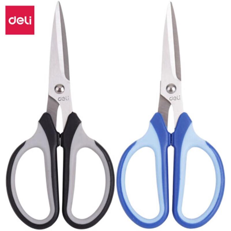Deli 154mm Stainless Steel Office & Student Scissors (2-Pack)
