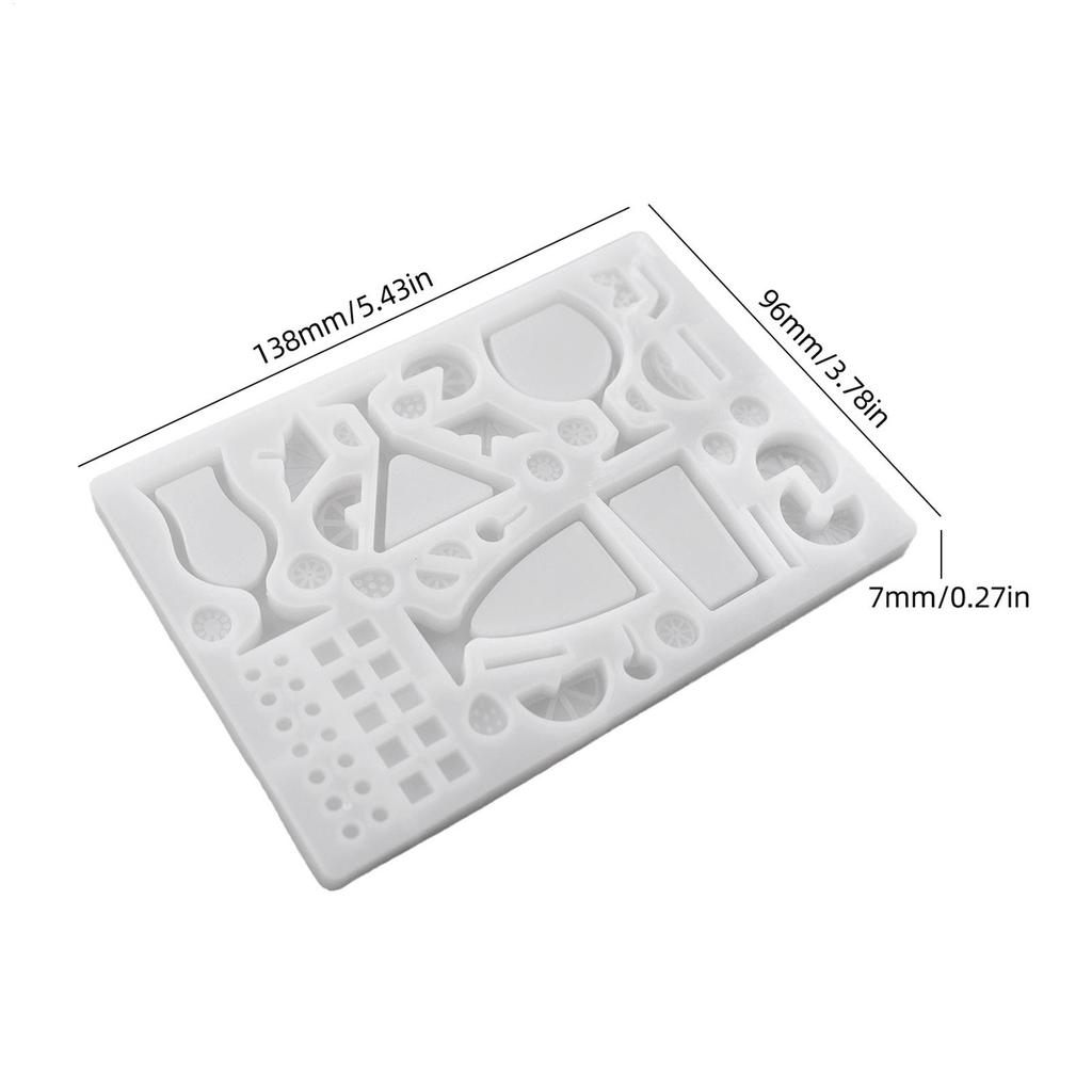 Shaker Molds For Resin Casting Silicone Craft Mold Art Craft Mould For Casting Epoxy Resins Pendant DIY Craft Art Keychain