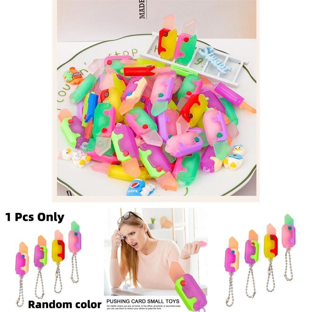 Small Size Banana Knife Keychain Fun Key Pendant Decompression Toy Small Size Carrot Knife Soft Rubber Material
