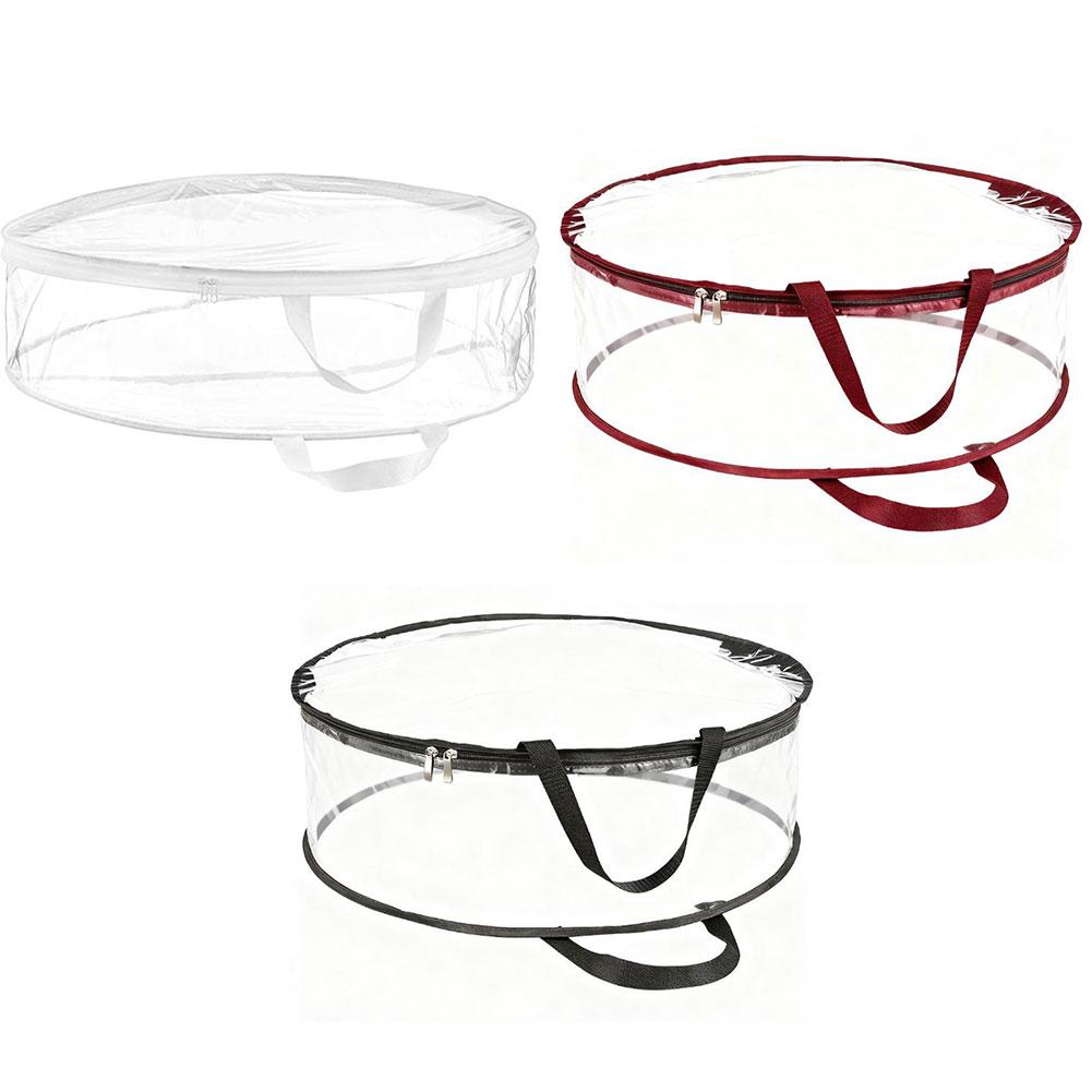 Dust Protection Christmas Wreath Bag Transparent Storage Bag