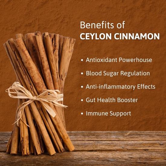 Honey and Spice Ceylon Dalchini Cinnamon Sticks Organic Srilankan - (100g) (True Srilankan Barks/Rolls) , 100% Natural