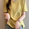Plus Size One-Shoulder Beaded Hollow-Out Short-Sleeve T-Shirt, Summer Slimming Loose Fit