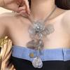Luxury Exaggerated Choker Elegant Long Tassel Collarbone Chain  Banquet Party