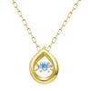[Lara Christie] Women's Dancing Necklace, June Birthstone Moonstone, K18 18k Gold Lp10-0001-yg-06