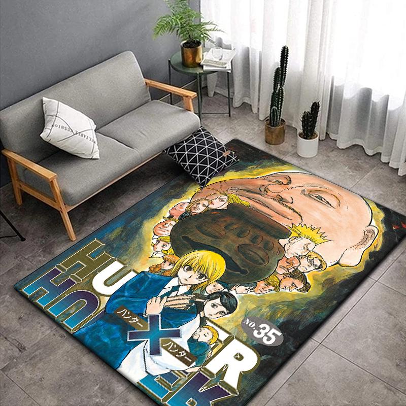 

Hunter X Hunter Anime Large,Carpet Rug for Living Room Bedroom Sofa Decoration,Doormat Kitchen Non-slip Floor Mat picnic camp 40x60cm(15x23 in)