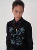 VIMUN Jacquard Crop Knit_Black