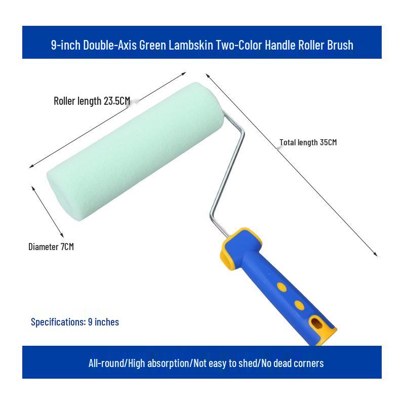 9-Inch Non-Shedding Texture Roller Brush for Latex and Oil Paints