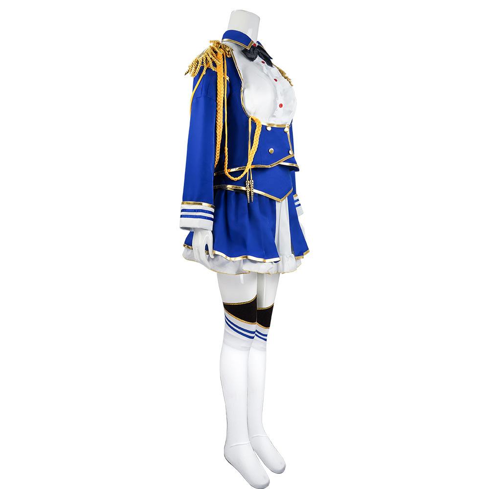 Anime Game Umamusume: Pretty Derby Daiwa Scarlet Cosplay Costume Wig Combat Uniform Skirt Woman Halloween Carnival Party Suit
