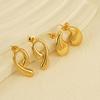 2026 European and American Water Drop Earrings Women's Ins Style Niche Temperament Versatile Fashion 18K Gold-plated Stud Earrings Jewelry