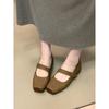 French Square Head with Mary Jane Shoes 2025 New Inner Height-increasing Ballet Shoes
