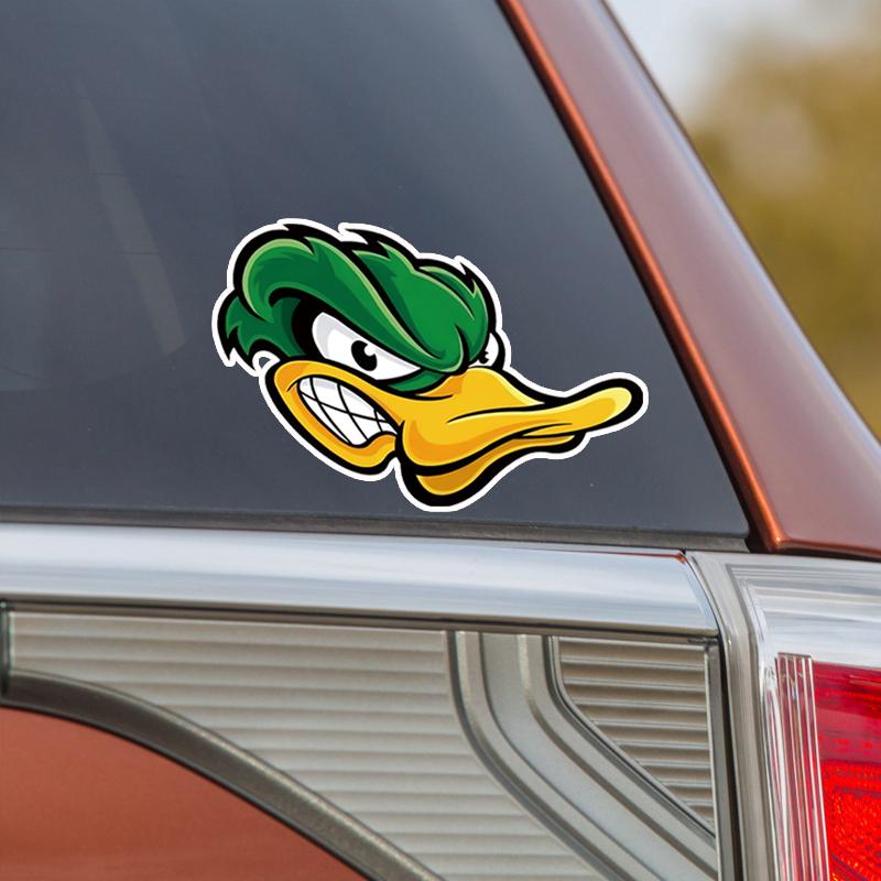 JT110#15X10cm Angry Duck Animal - Sticker Decal For Cars Windows Walls Laptops