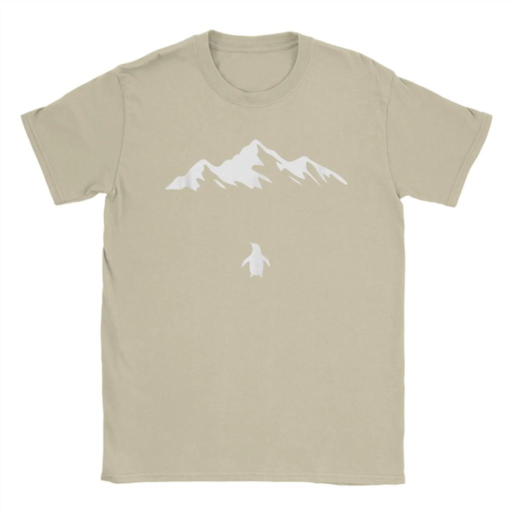 Lone Penguin Survival But Why Funny Dark Meme Tshirt Unisex Vintage Cotton Tees Crew Neck Short Sleeve T Shirt Summer Clothing