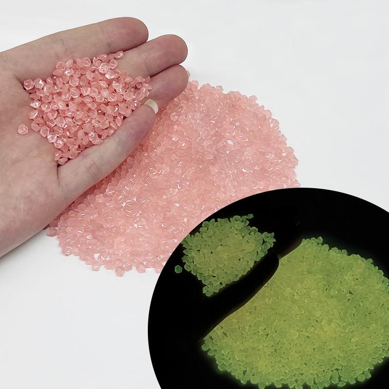 1000pcs Luminous Sand Glow In Dark Pebbles Stone Home Garden Outdoor Path Lawn Decoration Fish Tank Aquarium Decor 3-5mm