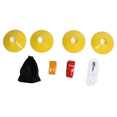 Flag Football Set 10 Speler Voetbal Riemen Vlaggen Kit 10 Riemen 30 Vlaggen 4 Kegels om te Spelen Rood en Geel