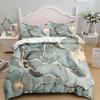 Comforter Bedding White And Black Marble 3 Piece- Luxury Microfiber Down Comforter With Zipper Closure