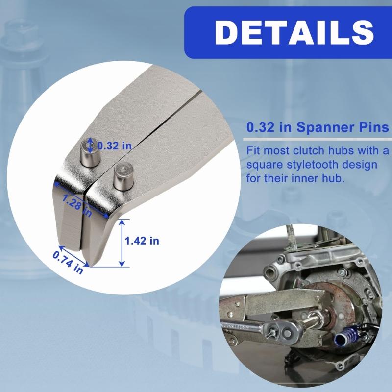 Heavy Duty Steel Flywheel Stabilizer Lock Tool Precise Fitment For Motorcycle Clutch Replacement And DIYer Maintenance