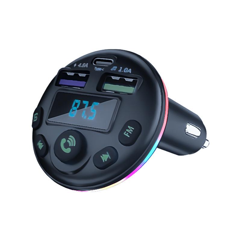 Q21 Fast Charge Bluetooth Car Charger & MP3 Player with 3-Port Cigarette Lighter