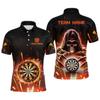 Polo Grafiche Trend Darts da Uomo Moda Estiva Nome Personalizzato Stampa 3D Polo Sportiva Casual Oversize Uniformi di Squadra