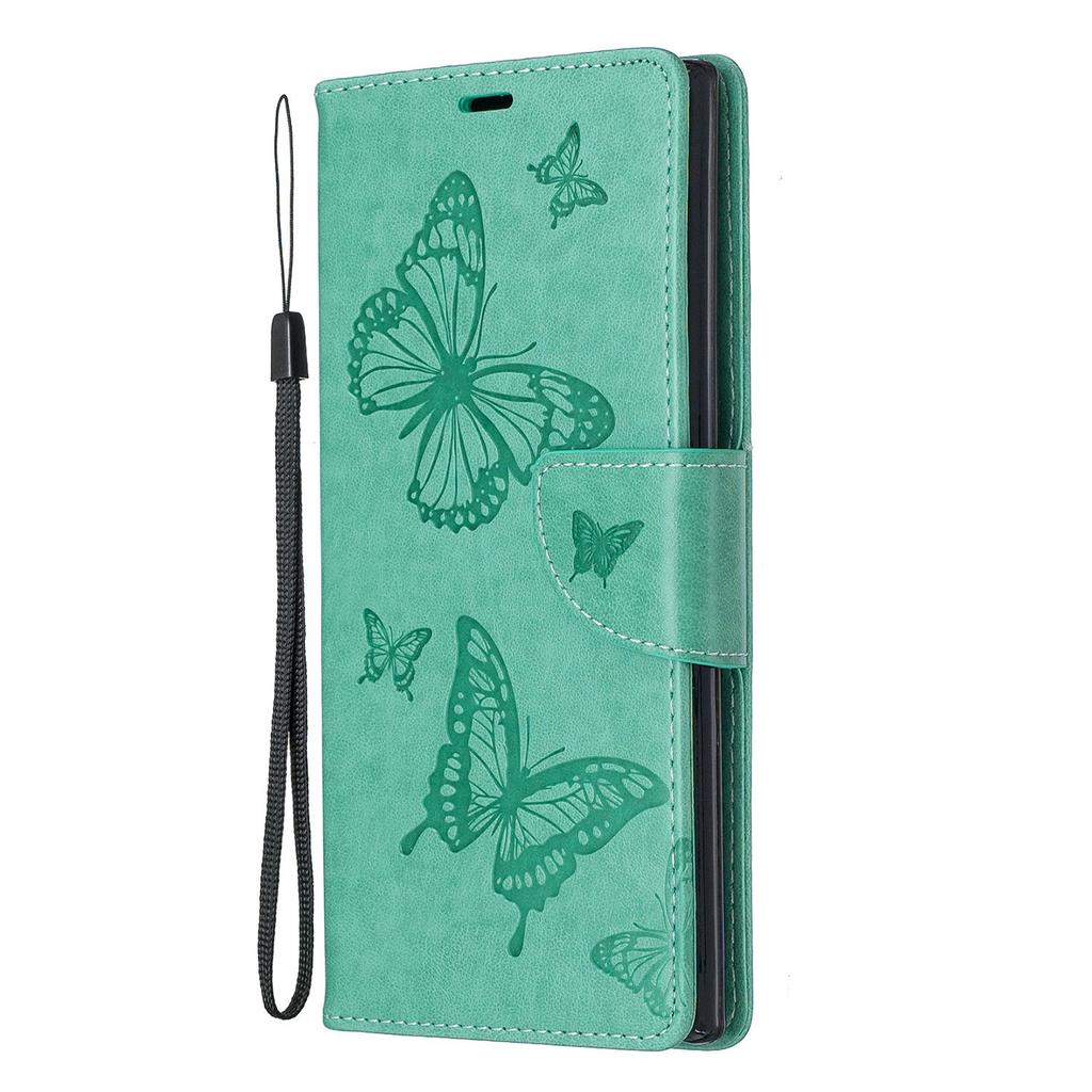 Applicable To iPhone11 Mobile Phone Leather Case Samsung Note10 + Butterfly Embossed Card Holder Protective Case 7plus