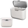 New Multifunctional Car Trash Can with Lid Button Hanging Storage Bin for Wet and Dry Use Car Interior Accessories Organizer Box