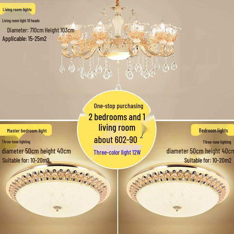 European Zinc Alloy Crystal Chandelier for Living Room, Bedroom, or Restaurant