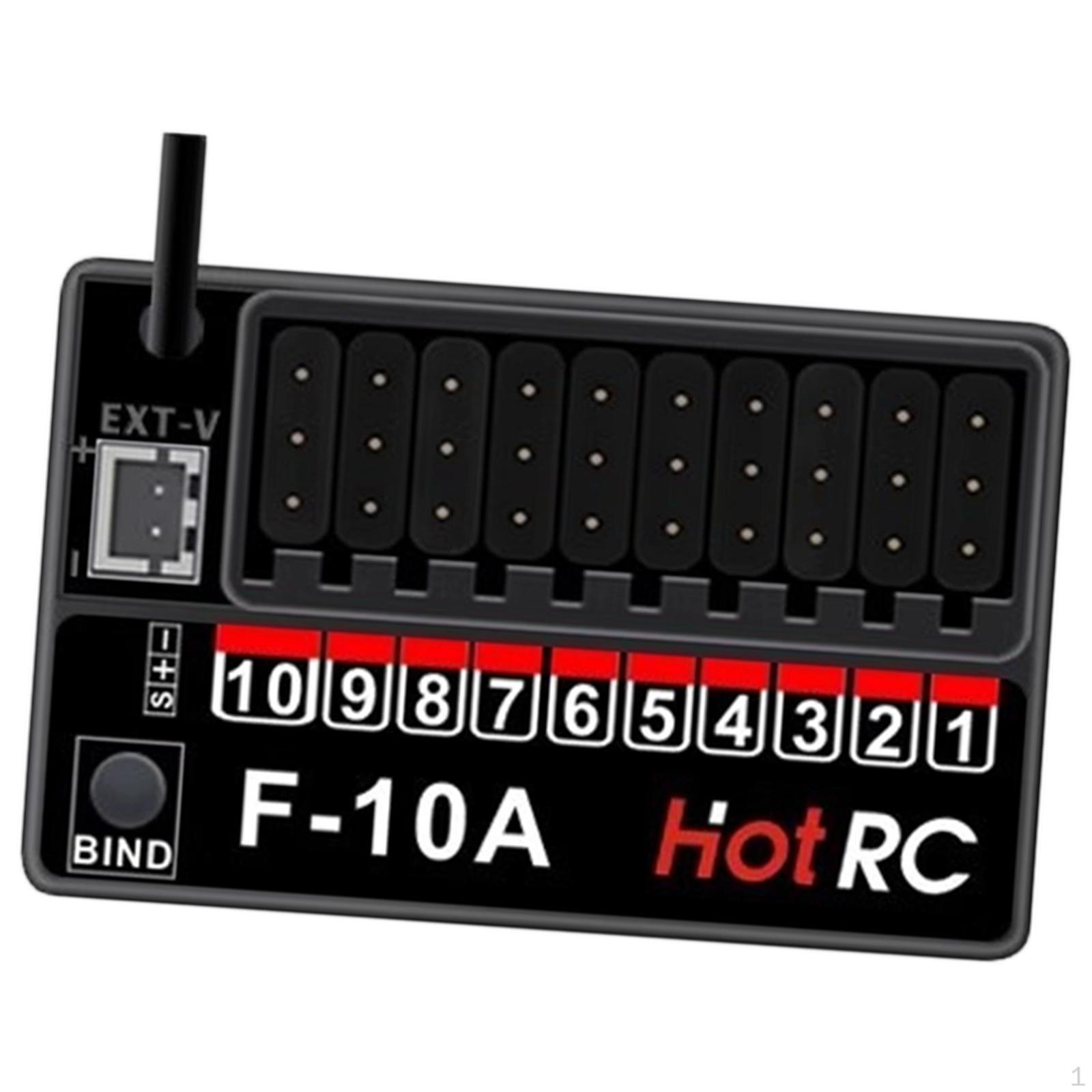 

2.4GHz RC Receiver Spare Part Easy Installation Convenient Practical Toy Vehicle for