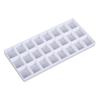 Portable Artist Paint Tray 24 Deep Compartments Plastic Paint Palette Paint Tray with Lid for Travel Painting