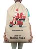 Printtoo Large Drawstring Canvas Bag Christmas Sack Bags Santa Gift Sack Custom Party Favor 2 Pcs 27x20 Inch