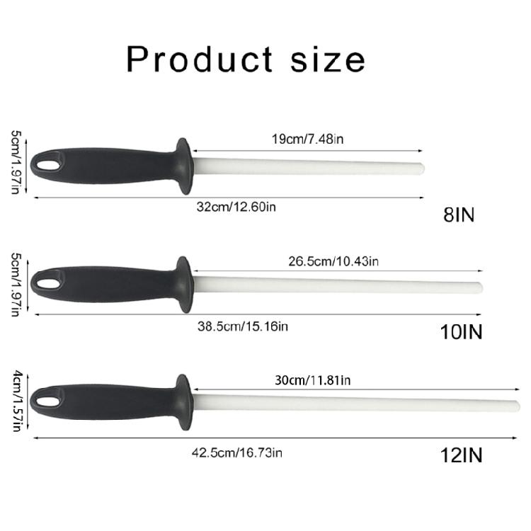Ceramic Sharpening Rod Ceramic Honing Rod for Professional Home Cook Ceramic Cutter Sharpener Honing Sharpener