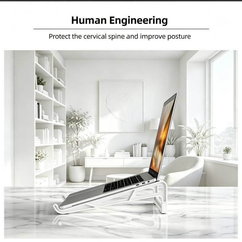 Laptop Stand Folding Adjustable Ergonomic Notebook Holder Universal for 10-17 Inch Laptop Tablet Home Office Desk Use