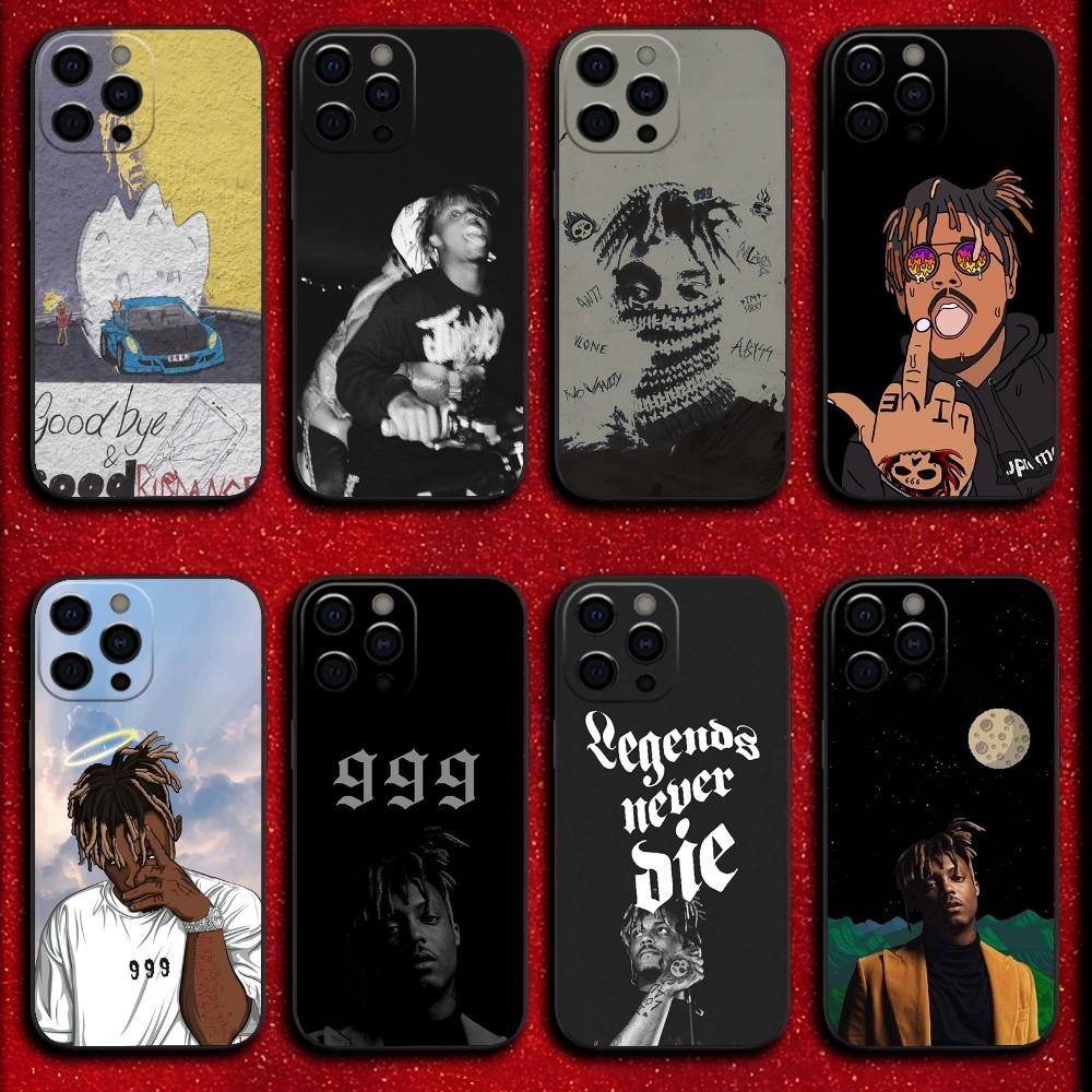 Rapper 999 J-Juice W-WRLD Phone Case For iPhone 16,15,14,13,12,11,Pro,X,XS,Max,XR,Plus,Mini Soft Black Cover