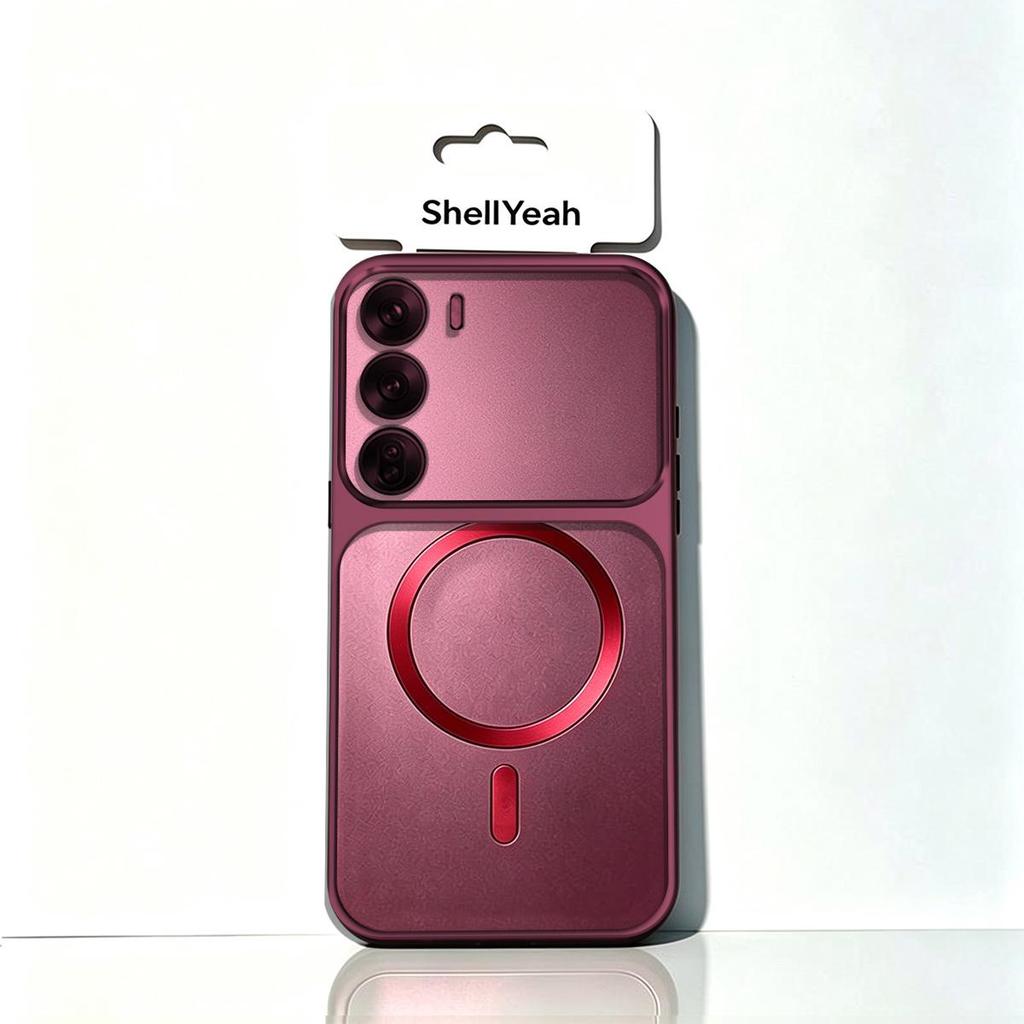 Viral Cyberpunk Magnetic Case for OPPO Reno12 5G CD Texture Ring & Metallic Sheen Cover