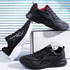 Spring/Autumn Mens Casual PU Leather Shoes Lace Up Non-slip Running Shoes