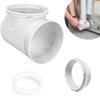 Practical Flexible Dryer Air Pipe Connector Heat Resistant Construction for Small Spaces and Improved Energy Efficiency