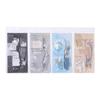 Momo PET 3D Silver Sticker Pack: To the Moon Series (4 Types) for Journal Decoration and DIY