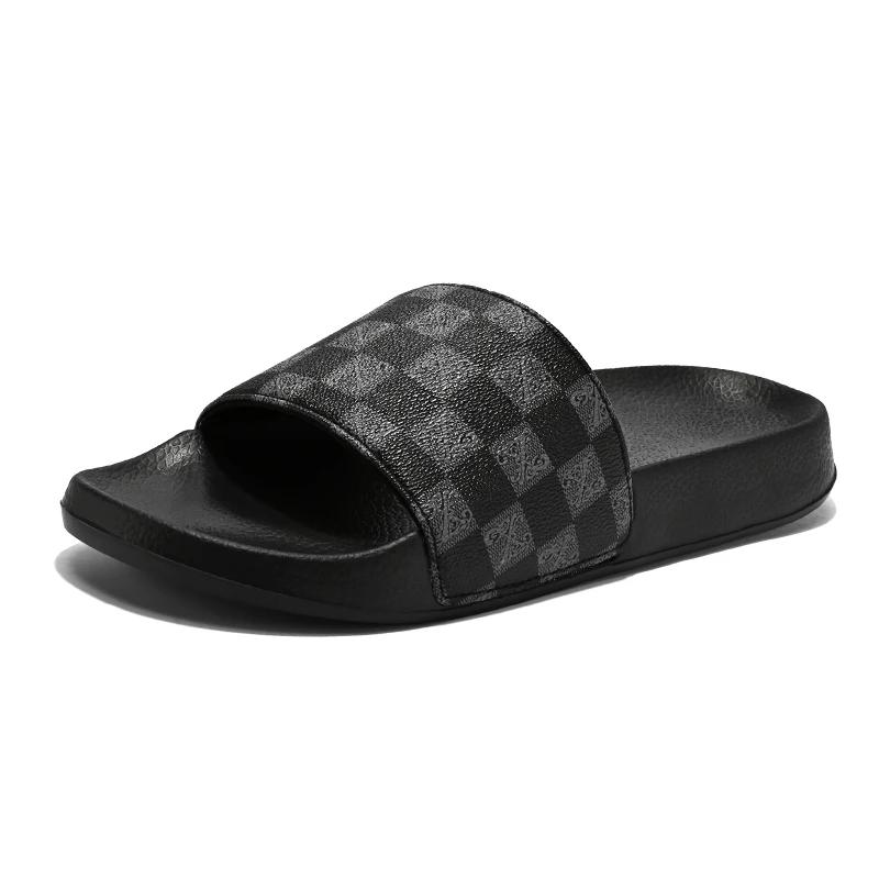 

Летние тапочки для мужчин и женщин, тапочки из ЭВА с мягкой подошвой, домашние тапочки, плоские сандалии, пляжная обувь для мужчин 46 серый