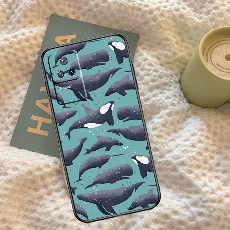 Orcas Killer Whales Case For Xiaomi 13 14 15 Ultra 11T 12T 13T 14T Pro POCO X7 Pro X3 X5 F5 F6 M6 X6 Pro Cover