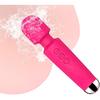 Vibrator Wand,Adult Sex Toy Wand, G Spot Dildo, Clit Vibrator, Sex Vibrators,Clitoris Stimulation,with 8 Speeds & 20 Patterns, Quiet,Fully Waterproof