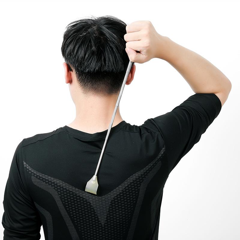 Stainless Steel Telescopic Back Scratcher That Doesn't Need To Be Tickled By Others Four-section Telescopic Scratcher