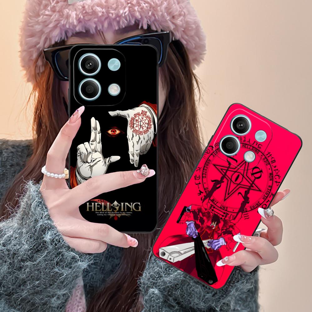 Anime Alucard Hellsing Phone Case for POCO M7 M6 M5 M4 M3 X7 X6 X5 X4 X3 Pro GT 5G Colorful Printing Cover Cover Luxury