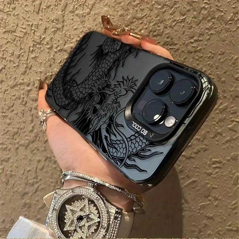 Coque de téléphone Dragon Chinois pour Samsung Galaxy A15 A35 A54 A55 S20 S21 5G S25 S24 S23 S22 Ultra Plus S24 FE Coque Arrière