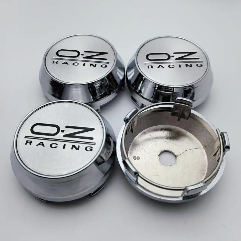 4pcs 60MM ( 56MM I.D) O.Z OZ Racing Emblem Logo Car Wheel Center Caps High Cap Accessories Wheels Hub Rim Hubcaps Cover Replace