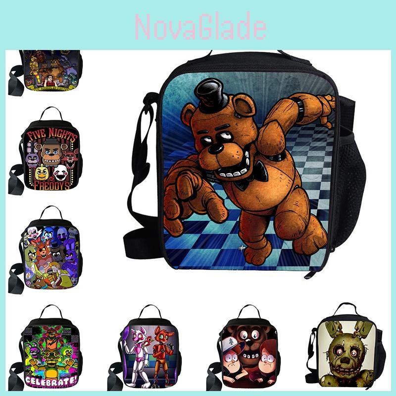 Durable And Easy To Wash Five Nights At Freddy's 3d Printed Insulated Lunch Bag